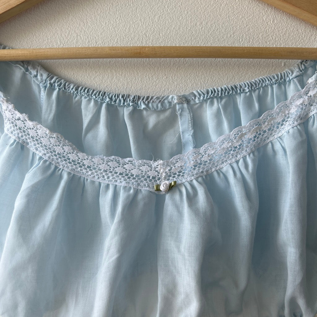 coquette blouse and slip lace set (up-cycle)
