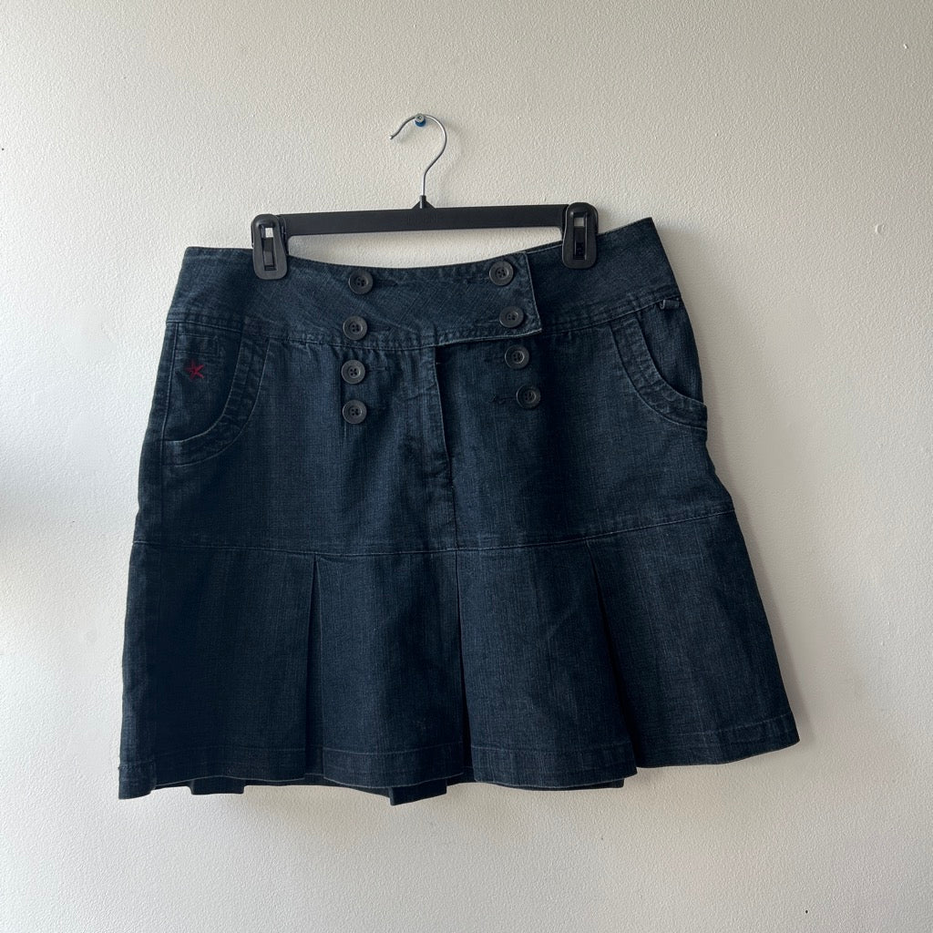 2000s Denim pleated skirt by Lois