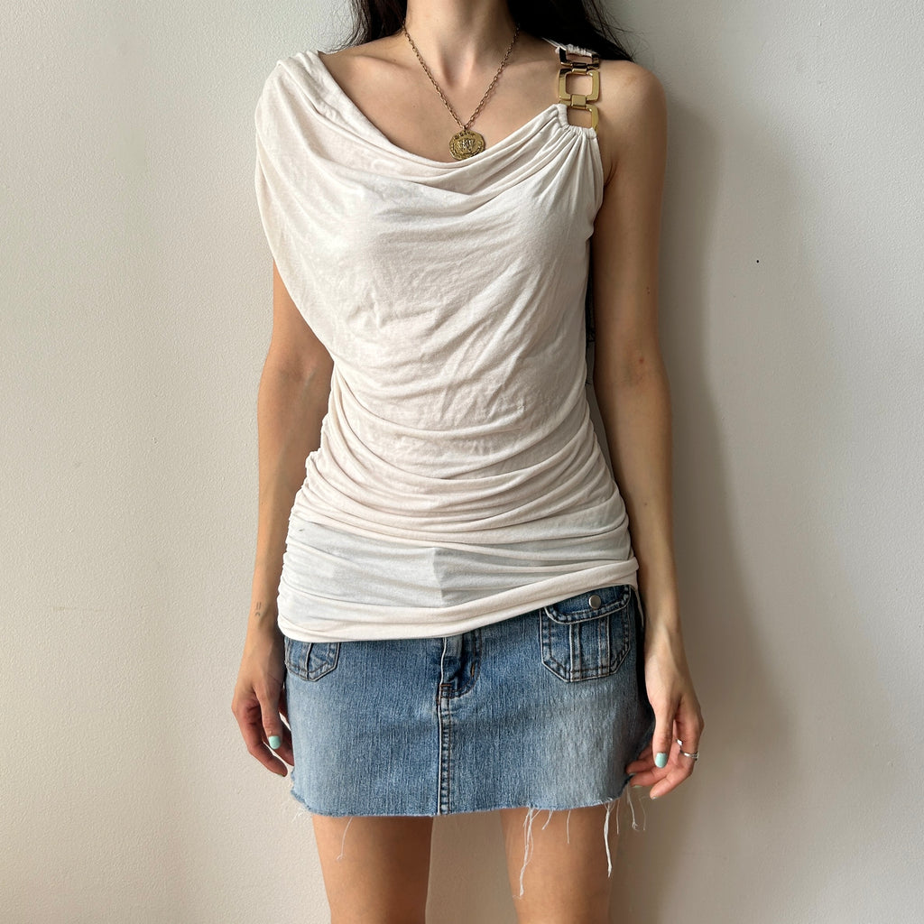 2000s slouchy gold hardware top by limité