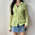 90s pleated blouse by Claudia Richard