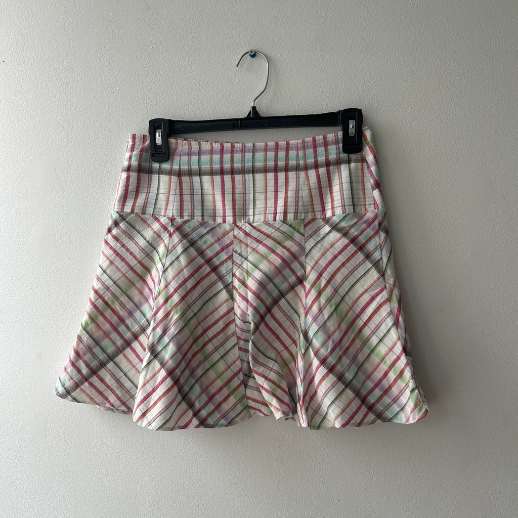 2000s plaid mini skirt by cache cache