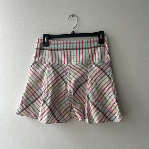 2000s plaid mini skirt by cache cache