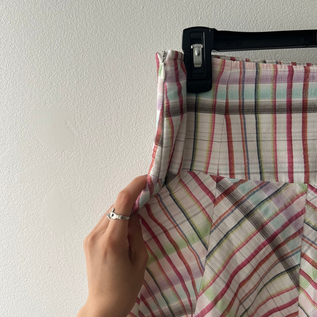 2000s plaid mini skirt by cache cache