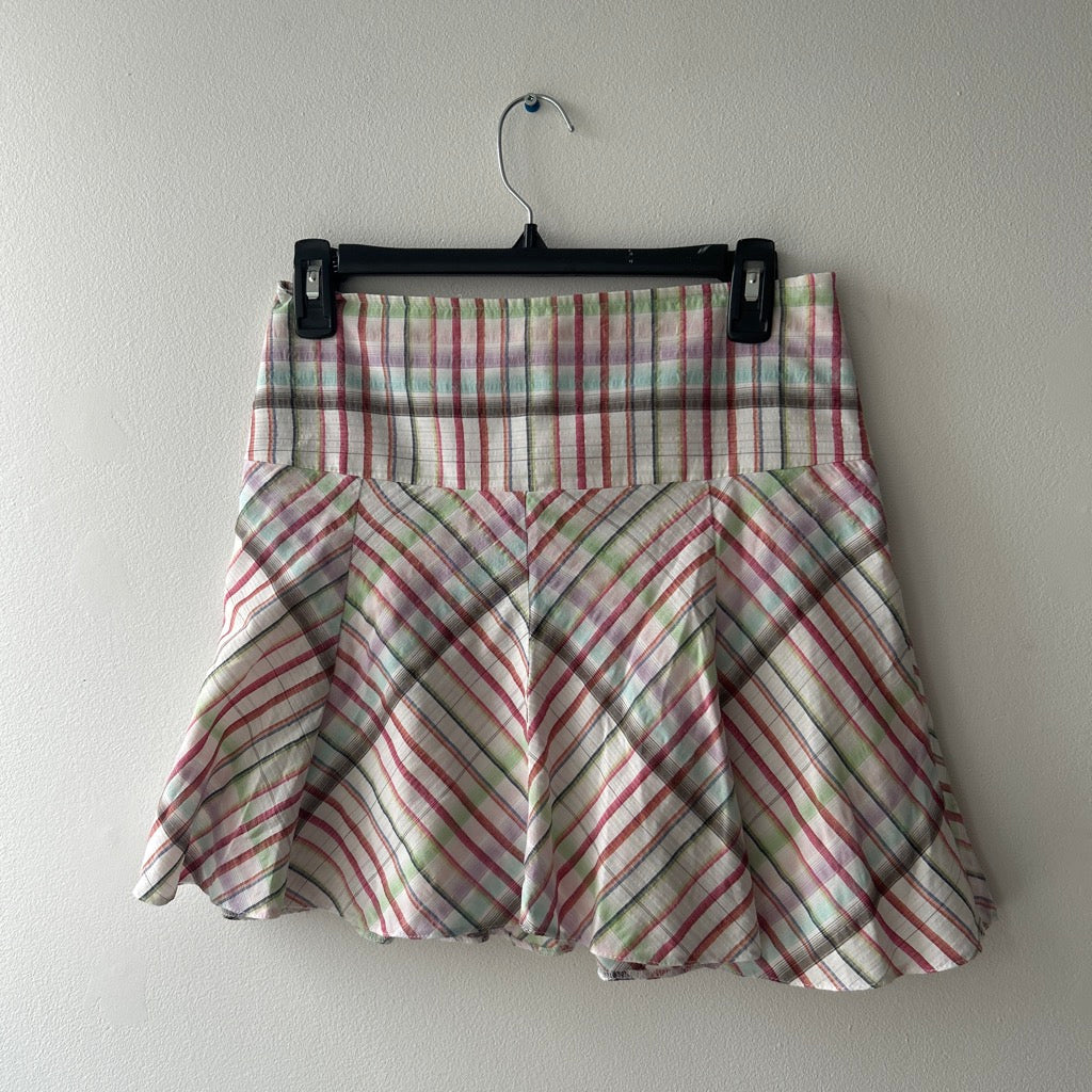 2000s plaid mini skirt by cache cache